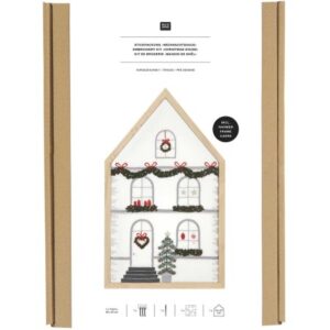 Holiday House Embroidery Kits